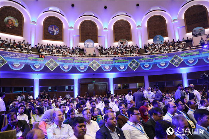 7月13日，達舍爾甘地污水處理廠項目竣工典禮舉行。人民網記者 孫廣勇攝