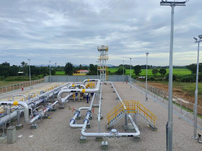 泰國(guó)新崗天然氣管道項(xiàng)目首站。卡瑪萊 攝